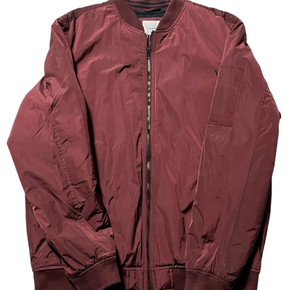 Old Navy Maroon Bomber Jacket